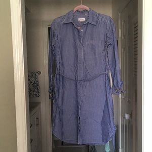 Calvin Klein Striped Button Shirtdress size 2/Small